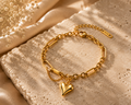 Bransoletka Eternal Heart – Stal 316L Pozłacana