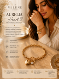 Bransoletka Aurelia Heart – Stal 316L Pozłacana