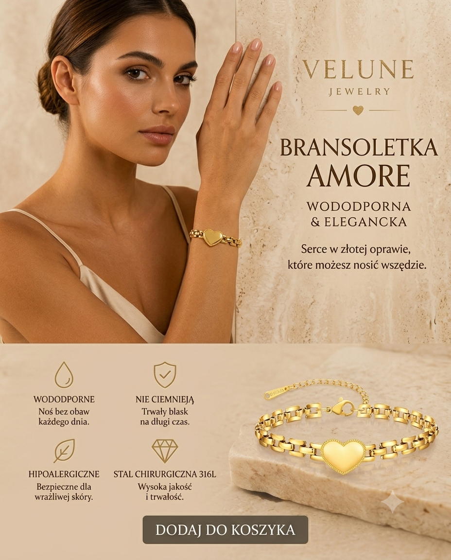 Bransoletka Amore Heart | Stal Chirurgiczna 316L